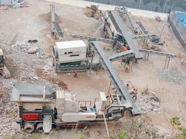 輪胎式建筑垃圾移動破碎站